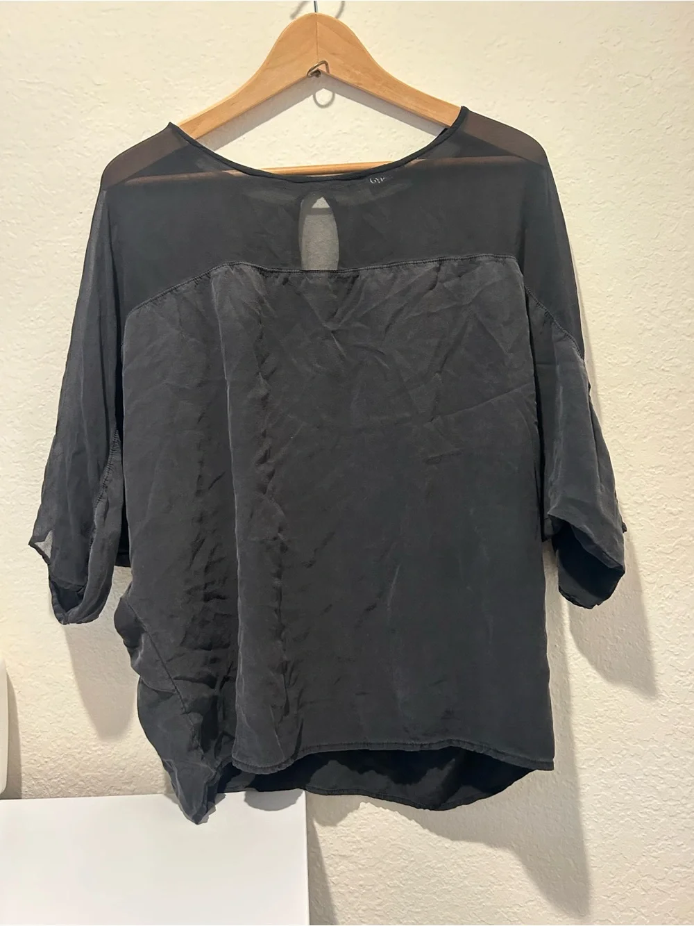 Loose Fit Black Sheer Gypsy Women's Top